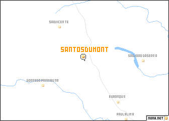 map of Santos Dumont