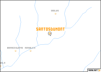 map of Santos Dumont