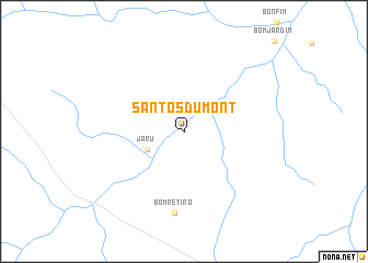 map of Santos Dumont