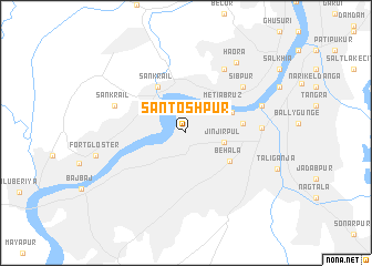 map of Santoshpur