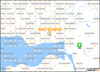 map of Santoshpur