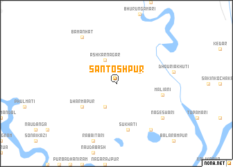 map of Santoshpur