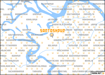 map of Santoshpur