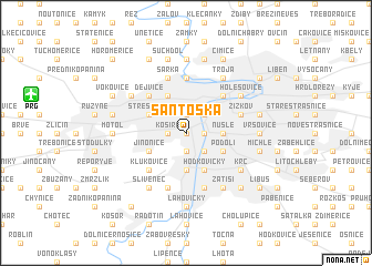 map of Santoška