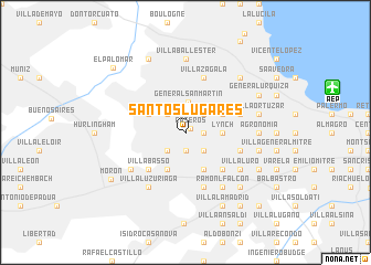 map of Santos Lugares