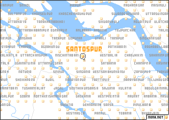 map of Santospur