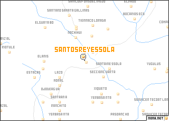 map of Santos Reyes Sola