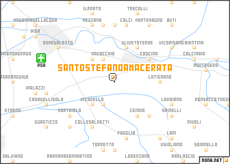 map of Santo Stefano a Macerata