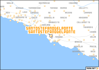 map of Santo Stefano del Ponte