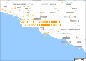 map of Santo Stefano del Ponte