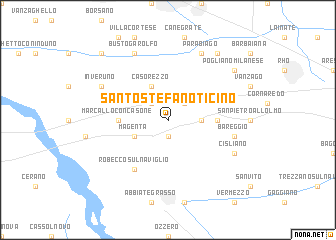 map of Santo Stefano Ticino