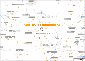 map of Santo Stéfano Udinese