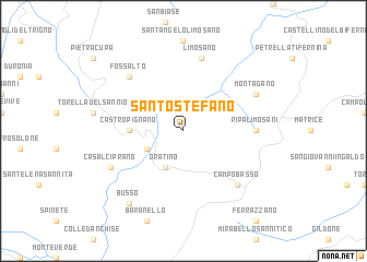 map of Santo Stefano