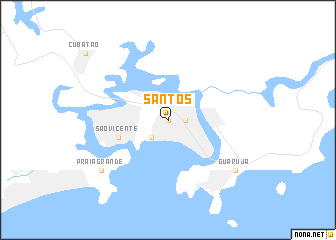 map of Santos