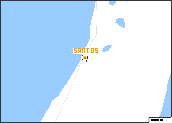 map of Santos