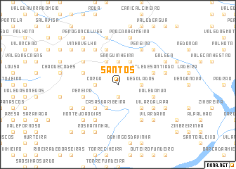 map of Santos