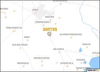 map of Santos