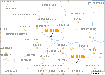 map of Santos