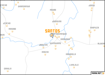 map of Santos