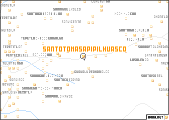 map of Santo Tomás Apipilhuasco