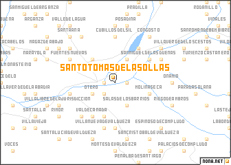 map of Santo Tomás de las Ollas