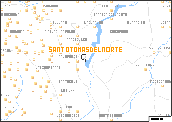 map of Santo Tomás del Norte