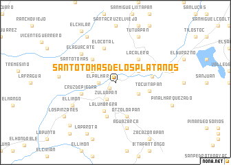 map of Santo Tomás de los Plátanos