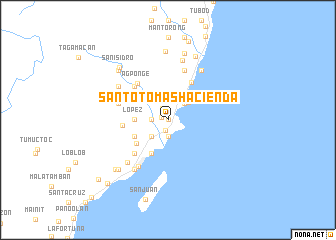 map of Santo Tomas Hacienda