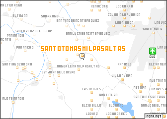 map of Santo Tomás Milpas Altas