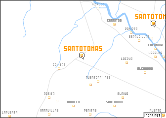 map of Santo Tomás