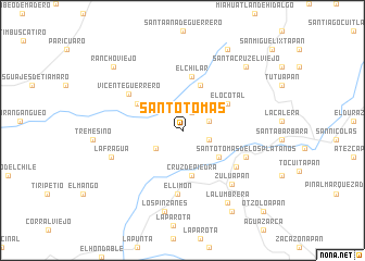 map of Santo Tomás