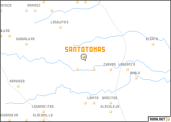 map of Santo Tomás