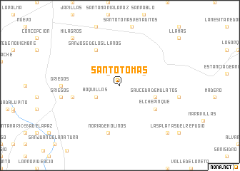 map of Santo Tomás