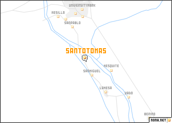 map of Santo Tomas