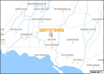 map of Santo Tomás