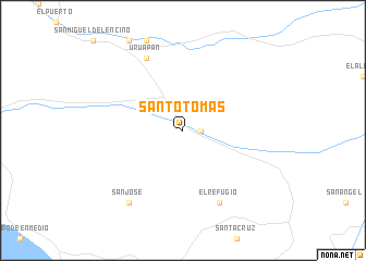 map of Santo Tomás