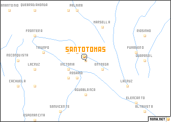 map of Santo Tomás