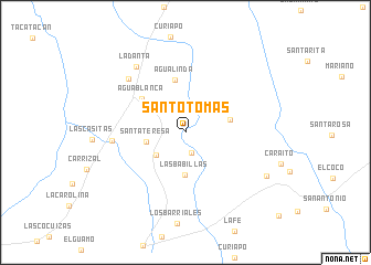 map of Santo Tomas