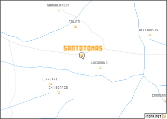 map of Santo Tomás