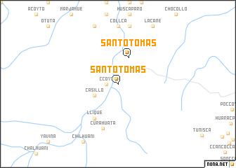 map of Santo Tomás