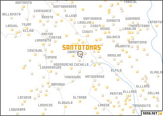 map of Santo Tomás