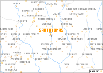 map of Santo Tomás