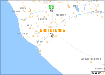 map of Santo Tomás