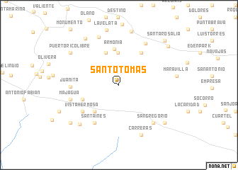 map of Santo Tomás