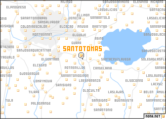 map of Santo Tomás