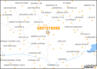 map of Santo Tomás