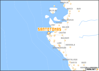 map of Santo Tomas