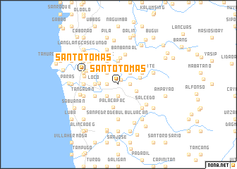 map of Santo Tomas