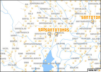 map of Santo Tomas