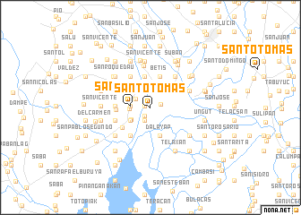 map of Santo Tomas